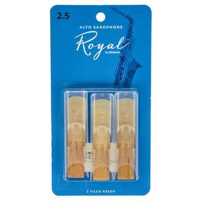 DAddario Woodwinds Royal Alto Sax 2.5 - 3-Pack