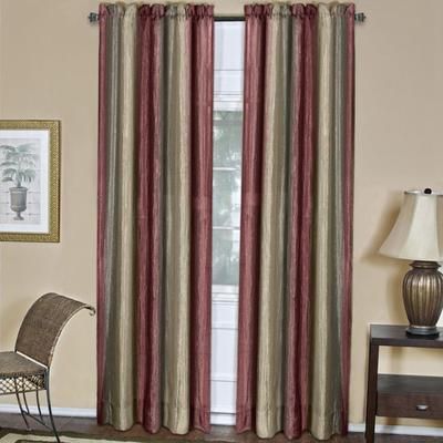 Wide Width Ombre Window Curtain Panel by Achim Home Décor in Burgundy (Size 50" W 63" L)
