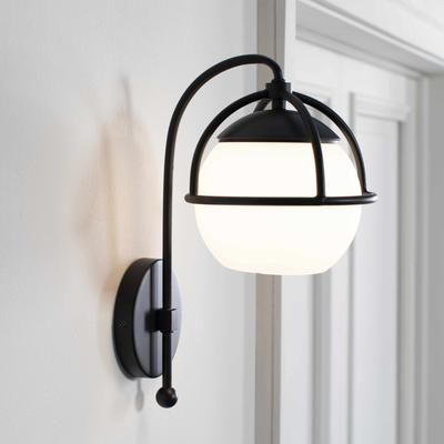 Culmore 9"L x 7"W x 14"H Black/White/Off White/Ivory Wall Sconce - Boutique Rugs
