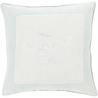 Ashcroft 22" Square Modern Ivory/Seafoam/Sage Throw Pillow - Boutique Rugs