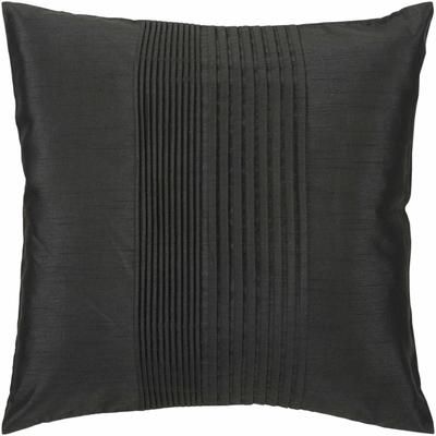Compton 18" Square Traditional Black Throw Pillow - Boutique Rugs