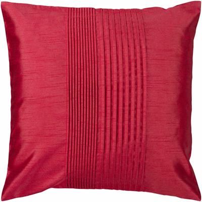Peoria 22" Square Traditional Red Throw Pillow - Boutique Rugs