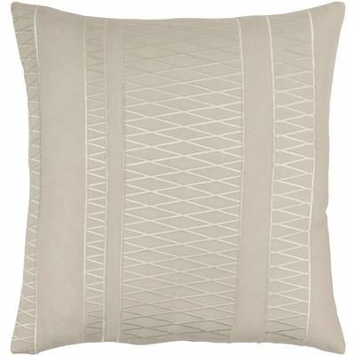Bulli 22" Square Traditional Beige/Light Beige/Peach Throw Pillow - Boutique Rugs