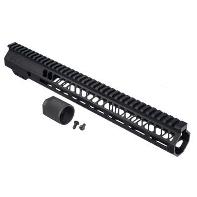 TRYBE Defense AR-15 M-LOK 15in Lightweight Handguard w/ Full Rail Black 15 Inch HDG15FR-BL