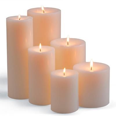 Unscented Pillar Candle - 3" x 4" - Frontgate