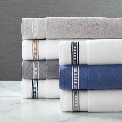 Ladder Stitch Bath Towels - Pewter, Bath Towel - Frontgate Resort Collection™