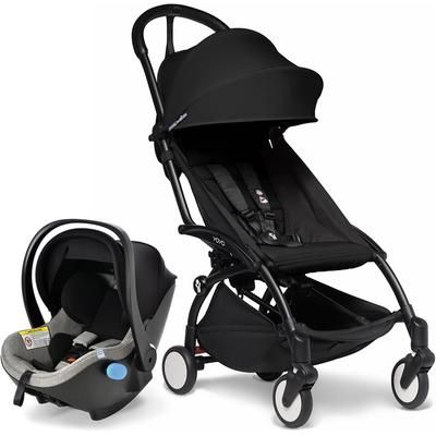 Babyzen YOYO2 6+ & Clek Liingo Travel System - Black / Black