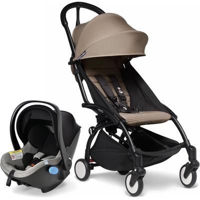 Babyzen YOYO2 6+ & Clek Liingo Travel System - Black / Taupe