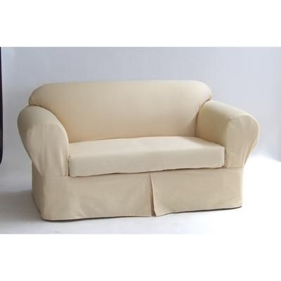 Twill 2-Pc. Slipcover by Classic Slip Covers, Inc. by Classic Slipcovers in Yellow (Size SOFA)