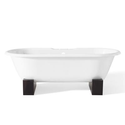 Cheviot Regal 61 Inch Wooden Base Clawfoot Tub - Rim Faucet Drillings 2128-WW-7-DB