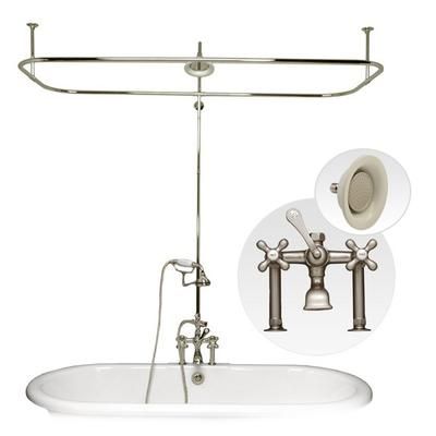 Randolph Morris Clawfoot Tub Side Mount Shower Enclosure RM771SBN