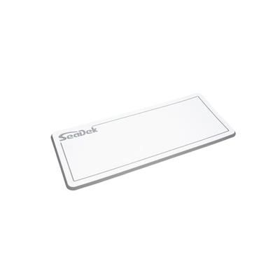 SeaDek Dual Density Helm Pad - 16in x 39in 20mm White w/Storm Gray Laser SD Logo Large 37926-80375