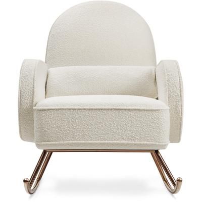 Nursery Works Compass Rocker - White Boucle