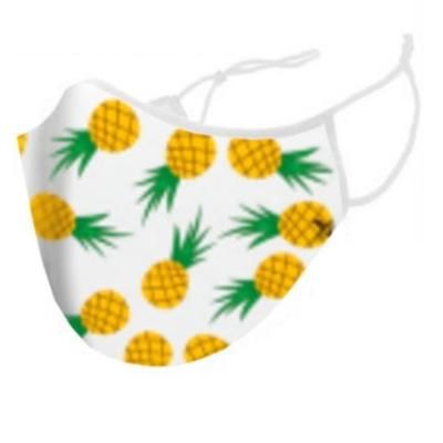 Pineapple Design Reusable Face Mask - Kid Sized