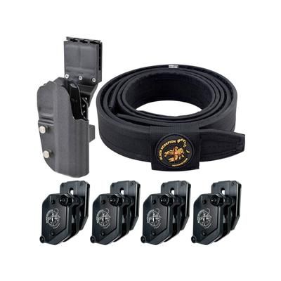 Black Scorpion Outdoor Gear USPSA Grand Master Production Holster / Shooting Belt Combo 1911 Right Hand Carbon Black CO06-MP01H041911-BTLBK
