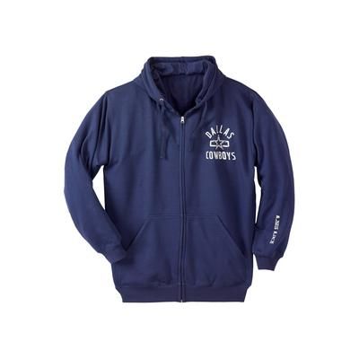 Men’s Big & Tall NFL Team Full-Zip Hoodie by NFL in Dallas Cowboys (Size 5XL)