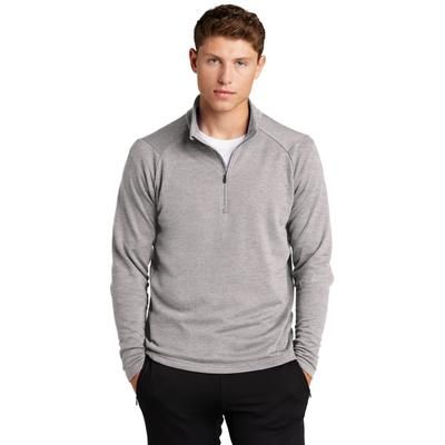 Sport-Tek ST273 Lightweight French Terry 1/4-Zip Pullover T-Shirt in Heather Grey size 3XL | Polyester Blend