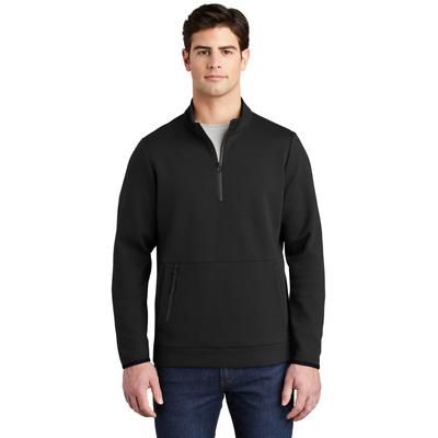 Sport-Tek ST281 Triumph 1/4-Zip Pullover T-Shirt in Black size Small | Polyester Blend