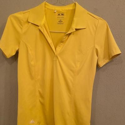 Adidas Tops | Adidas Pure Motion Golf Shirt | Color: Yellow | Size: S