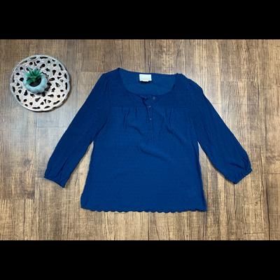 Anthropologie Tops | 5 For $35 Maeve Anthropology Swiss Dots | Color: Blue | Size: 4
