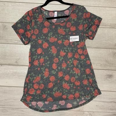 Lularoe Tops | Medium Lularoe Classic T | Color: Black/Red | Size: M