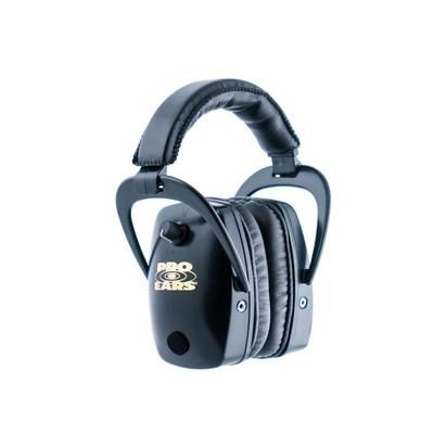 Pro Ears Pro Slim Gold Electronic Earmuffs Black GSDPSB
