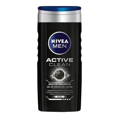 NIVEA - NIVEA Doccia Shampoo Active Clean Oli da bagno 250 ml male