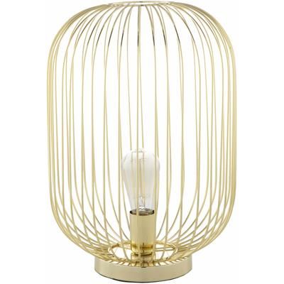 Madoc 17"H x 9"W x 9"D End Table Lamp Translucent/Gold Table Lamp - Boutique Rugs