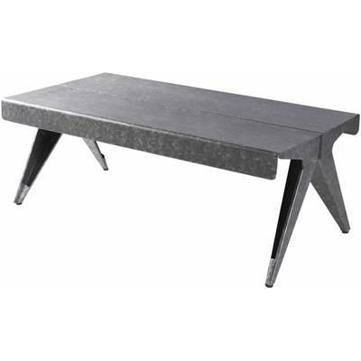 Kenhorst 18"H x 48"W x 24"D Modern Coffee Table Gray Coffee Table - Hauteloom