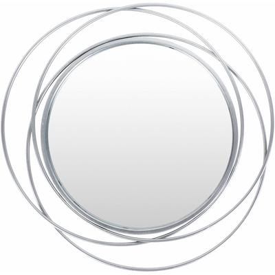 Basay 24"H x 24"W x 1"D Modern Throw Silver/Metallic Silver Accent Mirror - Boutique Rugs