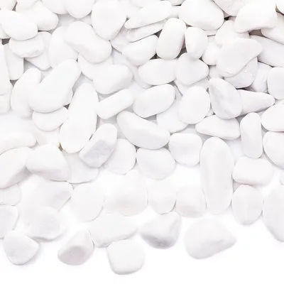 Pierres déco, blanc, 1 kg
