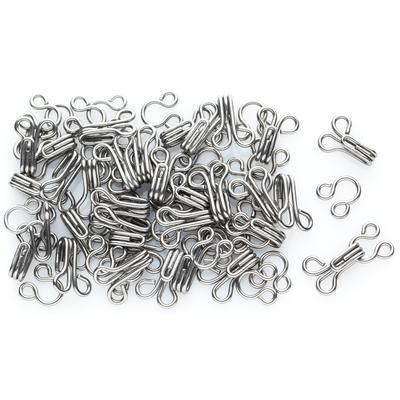 Prym fermoirs, argent, 9 x 18 mm, 30 pièces