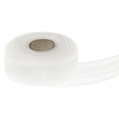 buttinette Ruban fronceur, universel, transparent, 10 m