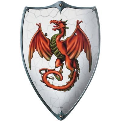 Bouclier "dragon" pour enfants, 49 x 32 cm