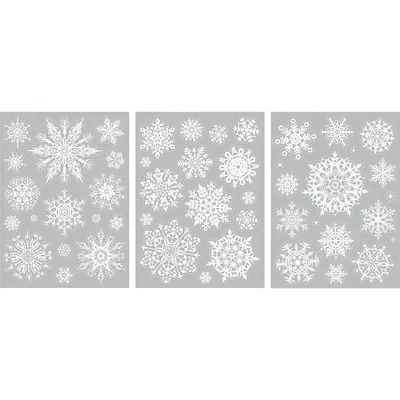 Heyda Motifs adhésifs "flocons de neige" pour fenêtre