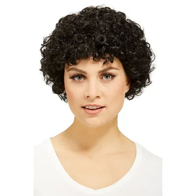 Perruque à cheveux courts, noir