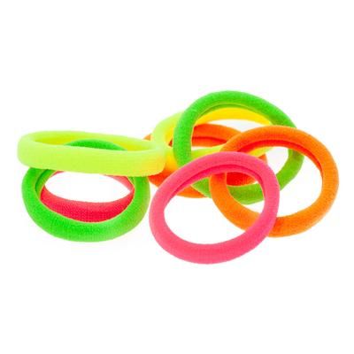 Élastiques à cheveux "fluo", 8 pièces