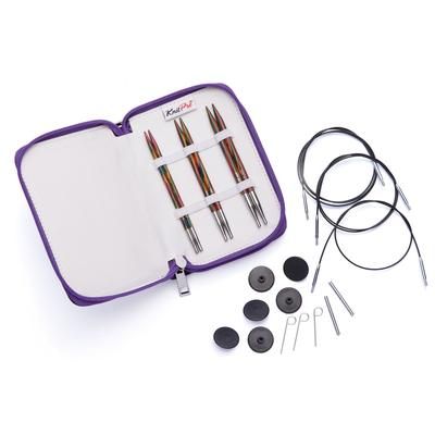 Knit Pro Kit aiguilles circulaires "symfonie", bois de bouleau, épaisseurs : 6, 7 et 8