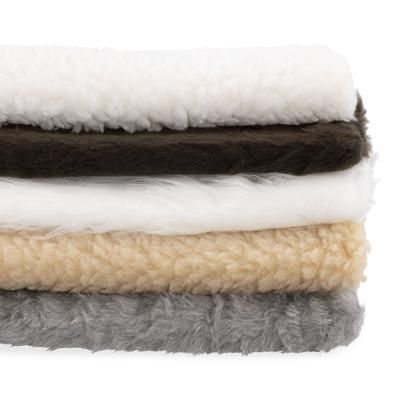 Lot de 5 coupons de tissu imitation fourrure