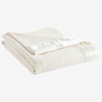 Micro Flannel® All Seasons Lightweight Sheet Blanket by Shavel Home Products in Ivory (Size FL/QUE)