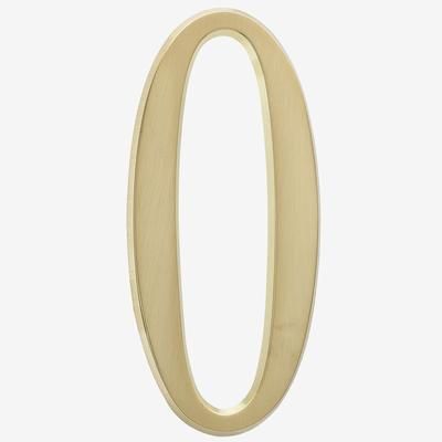 4" Numbers by Whitehall Products in 0 Gold