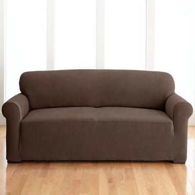 BH Studio Brighton Stretch Sofa Slipcover by BH Studio in Chocolate