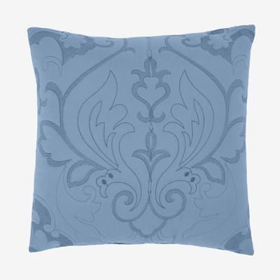 Amelia Square Pillow by BrylaneHome in Ashley Blue