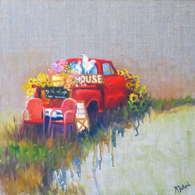 Sweet Tea Outdoor Wall Art by West Of The Wind in Multi