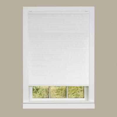 Wide Width Cordless Honeycomb Cellular Pleated Shade by Achim Home Décor in White (Size 23" W 64" L)