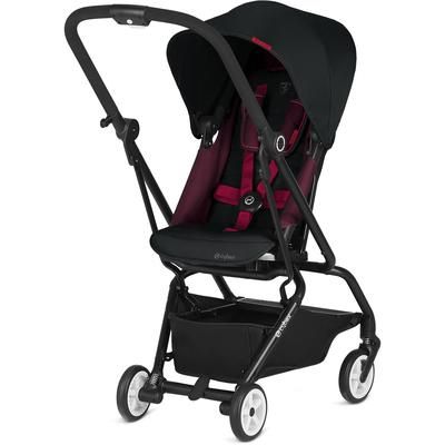 Cybex Eezy S Twist Stroller + Aton M Infant Car Seat Travel System Bundle - Ferrari Victory Black /