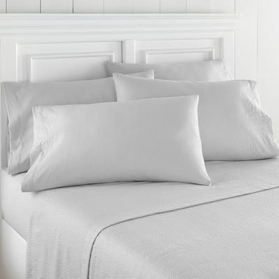 Seersucker Sheet Sets by Shavel Home Products in Fog Gray (Size QUEEN)