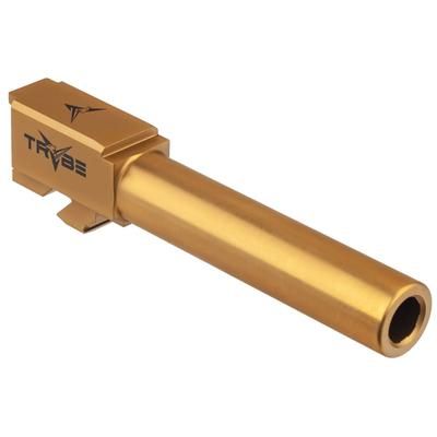 TRYBE Defense Non Threaded Conversion Pistol Barrel for Glock 23/32 9mm 416R Stainless Steel Gold TIN PBCONVG23-32-TIN