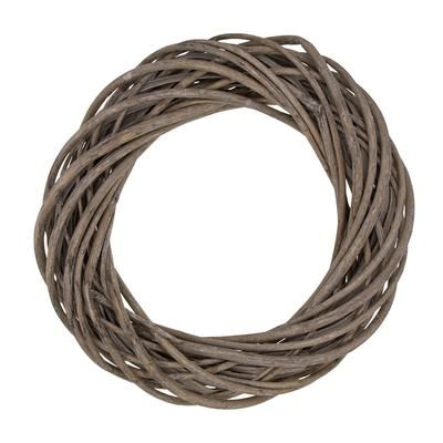 Couronne en osier, gris, 40 cm Ø