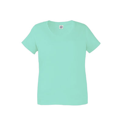 Delta 19400C Women's Ringspun 20/1s Curvy Top in Celadon size 3X | Cotton